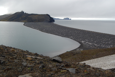 Jan Mayen, utsikt mot Nordlaguna frn Gamle Metten